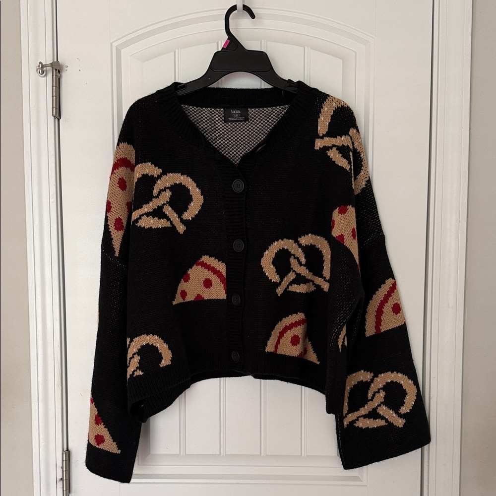 New York is My Boyfriend Boxy Button Up Cardigan S/M